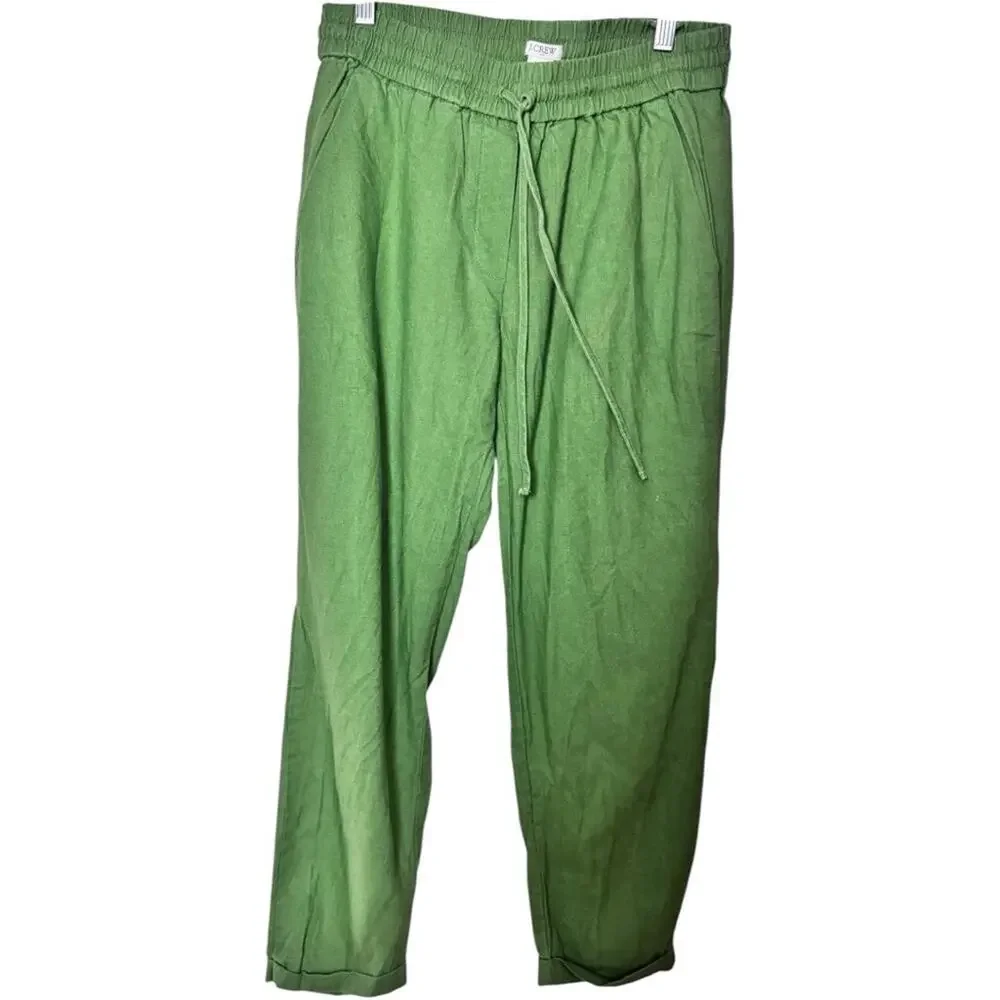 J. Crew Women's Draw String Cropped Pants Sz 4